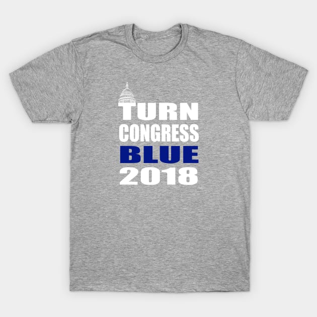 Turn Congress Blue 2018 T-Shirt by xenapulliam